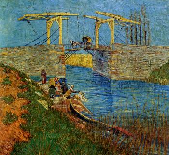 Vincent Van Gogh : Drawbridge with Carriage II